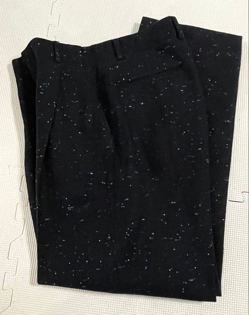 スラックス パンツ ネップ 未使用 ウール かすり カスリ ロカビリー 50s