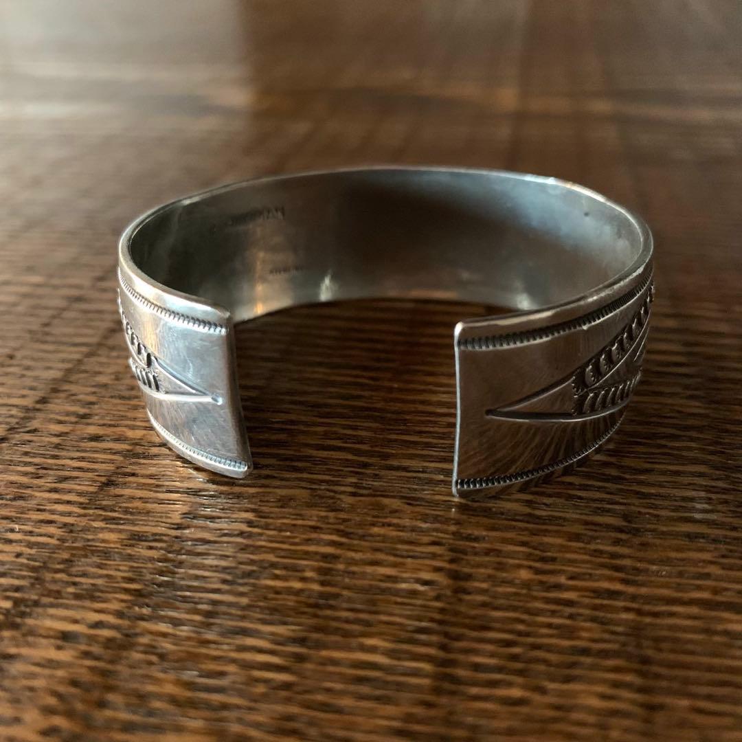 ユニセックス ナバホ族 希少ANDY CADMAN シルバー925 バングル