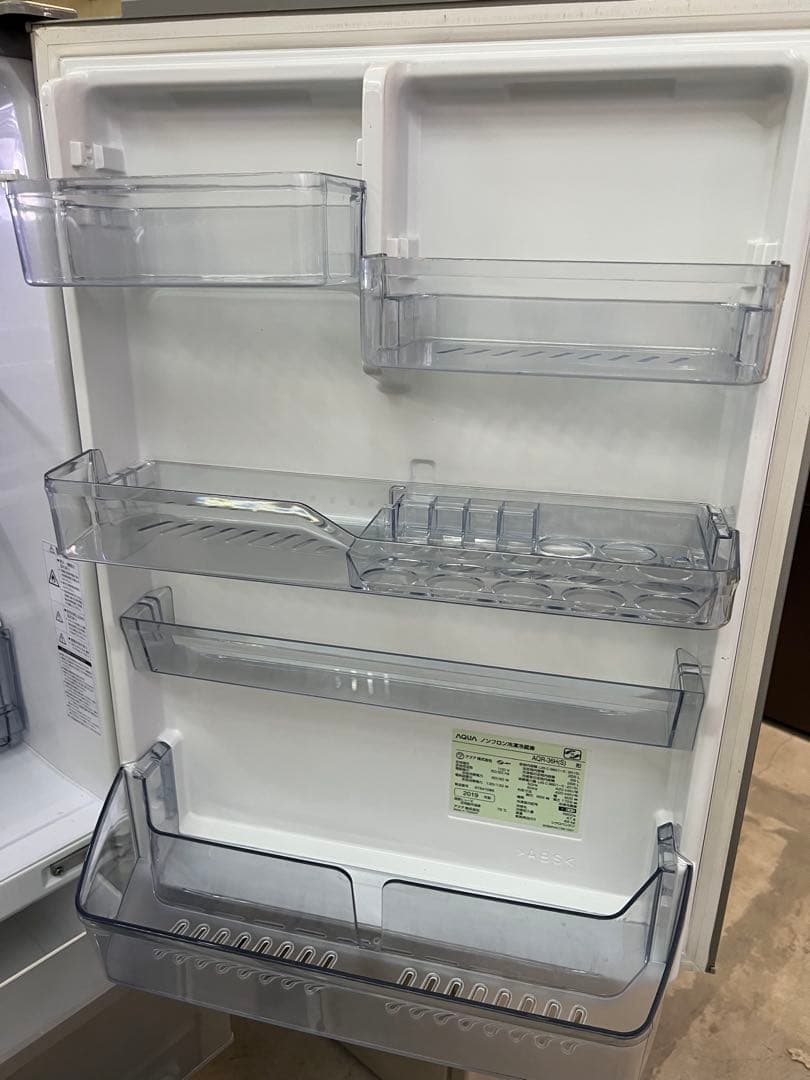 【高年式】2019年式 355L AQUA 冷蔵庫 AQR-36H(S)