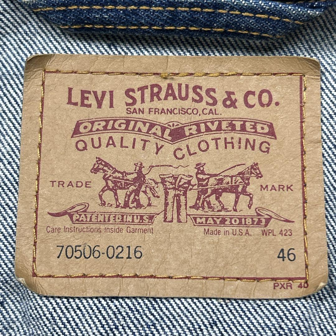 希少サイズ　90s リーバイス　USA製 70506 4th 4ポケ 46
