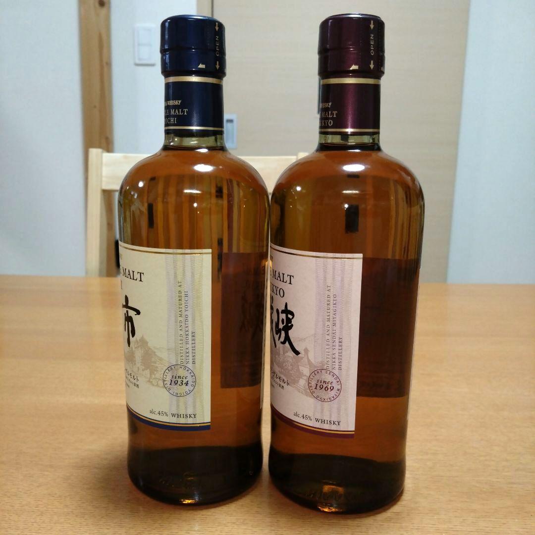 ◆NIKKA◆ニッカウヰスキー◆シングルモルト◆《余市》◆《宮城峡》◆各1本づつ