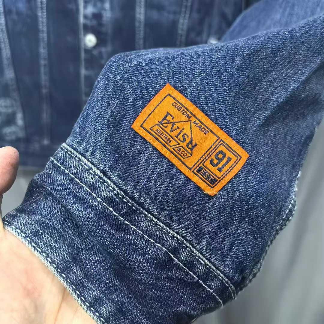 エヴィスEVISU Gジャン デニムジャケットXXLサイズ　刺繍入り
