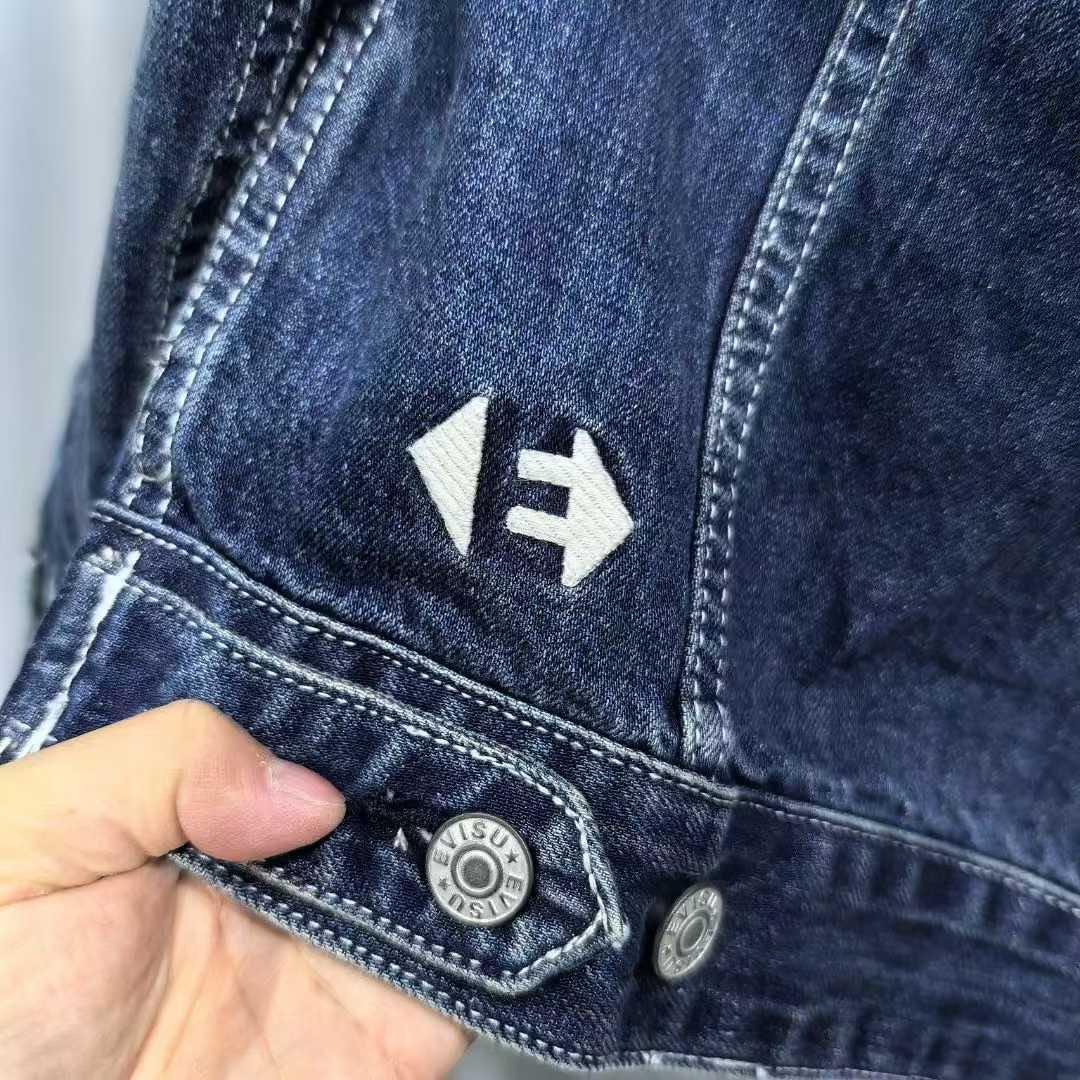 エヴィスEVISU Gジャン デニムジャケットXXLサイズ　刺繍入り