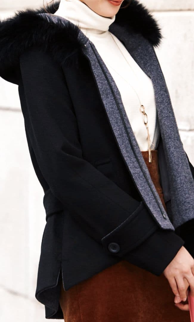 【美品】ルイルエブティック　フォックスファー ショートコート【即購入可】