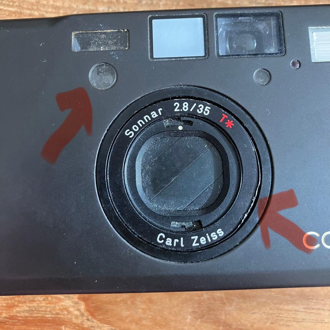 CONTAX T-3 フィルムカメラ チタンブラック 取説有【オマケフィルム付】