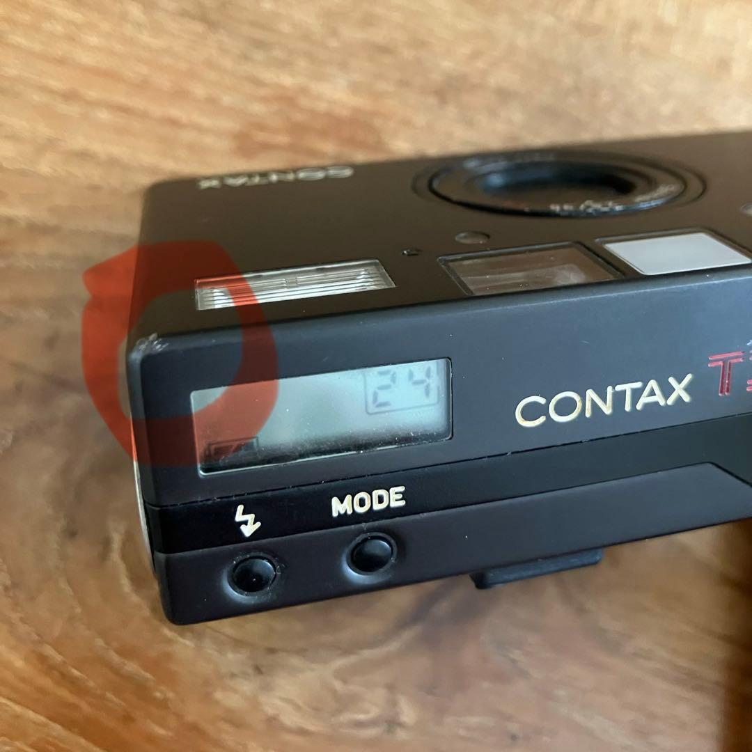 CONTAX T-3 フィルムカメラ チタンブラック 取説有【オマケフィルム付】