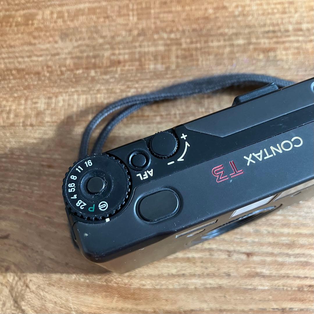 CONTAX T-3 フィルムカメラ チタンブラック 取説有【オマケフィルム付】