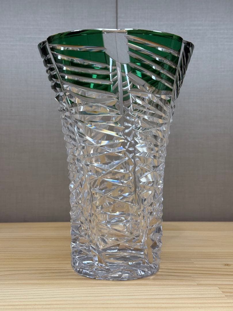 【新品未使用】カガミクリスタル　花器　f457-2568cgr