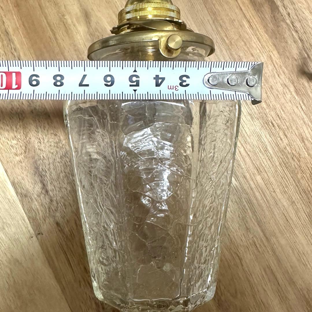 安土草多　あづちそうた　吹きガラス　八角瓶大　クラック　ペンダントライト