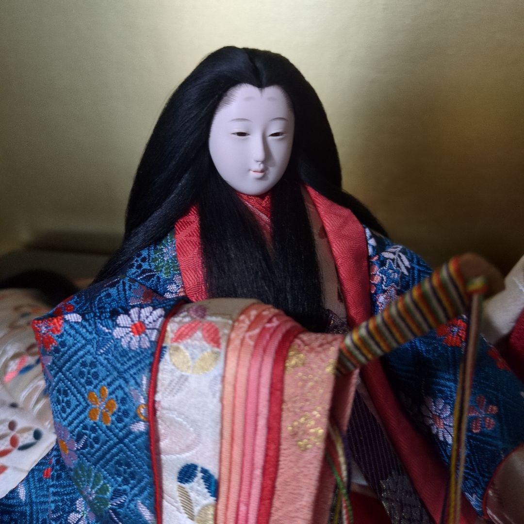 や*え様 ワダミエ 作　光源氏と紫の上　久月 扉付き専用人形ケース付