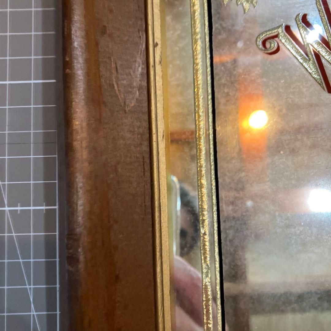 Stroh's ビール　アンティーク パブミラー　カリフォルニアの地図の柄