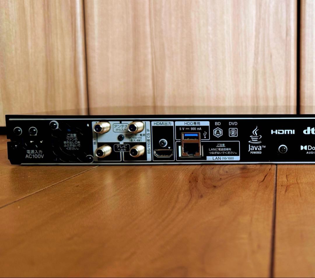 中古美品⭐︎SONY ブルーレイレコーダー BDZ-ZW1800 21年製