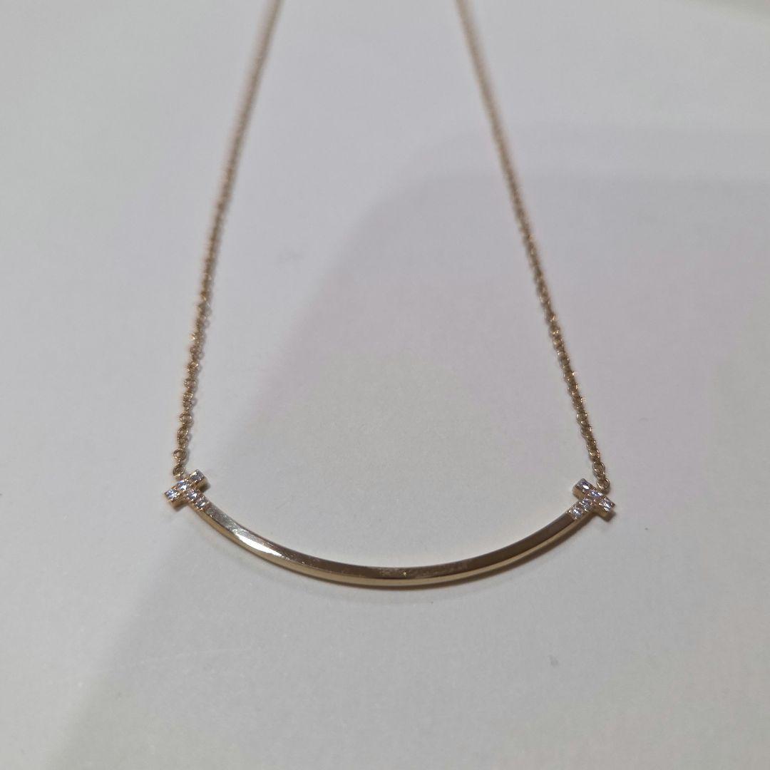 ティファニー スマイルペンダントスモール ダイヤモンド ネックレス