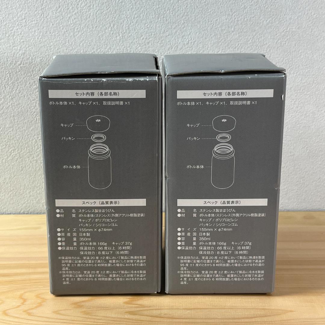 【２本セット】新品未使用  peak 真空ボトル タイプM350 クリア