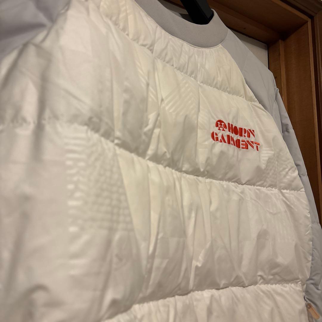 [✨極美品✨]HORN GARMENT ダウンジャケット ホワイト48 Lサイズ