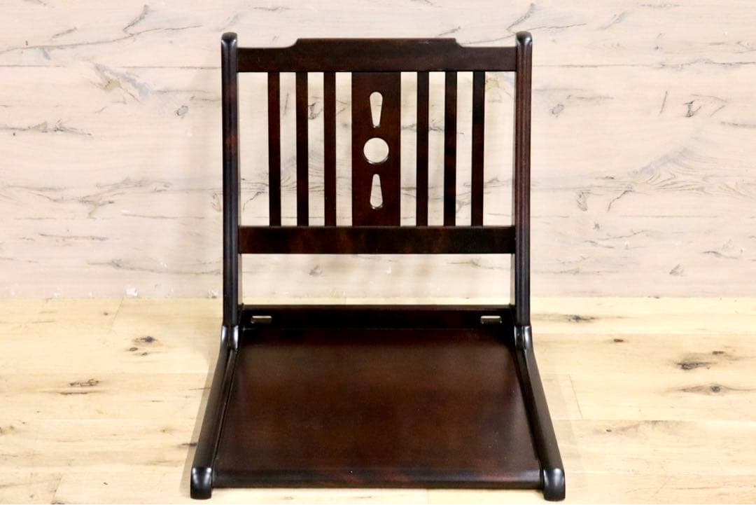 GMIK99B○北海民芸家具 座椅子 折り畳み椅子 樺材 民藝 和家具 和モダ