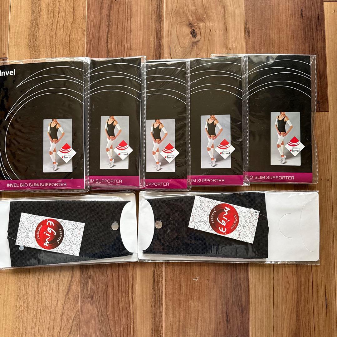 BIO SLIM SUPPORTER 5個セット　サポーター黒2セット