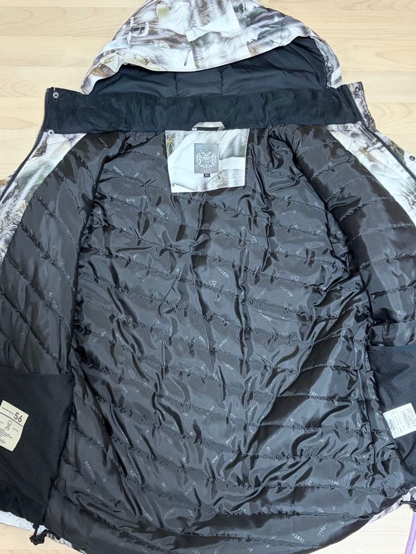 duppies カモフラージュパターン ダウンジャケット