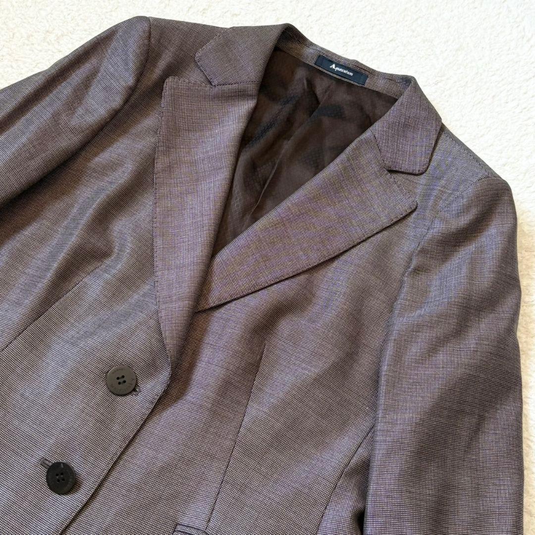 美品 アクアスキュータム スーツ スカート セットアップ ブラウン