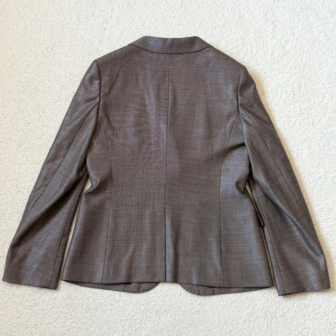 美品 アクアスキュータム スーツ スカート セットアップ ブラウン