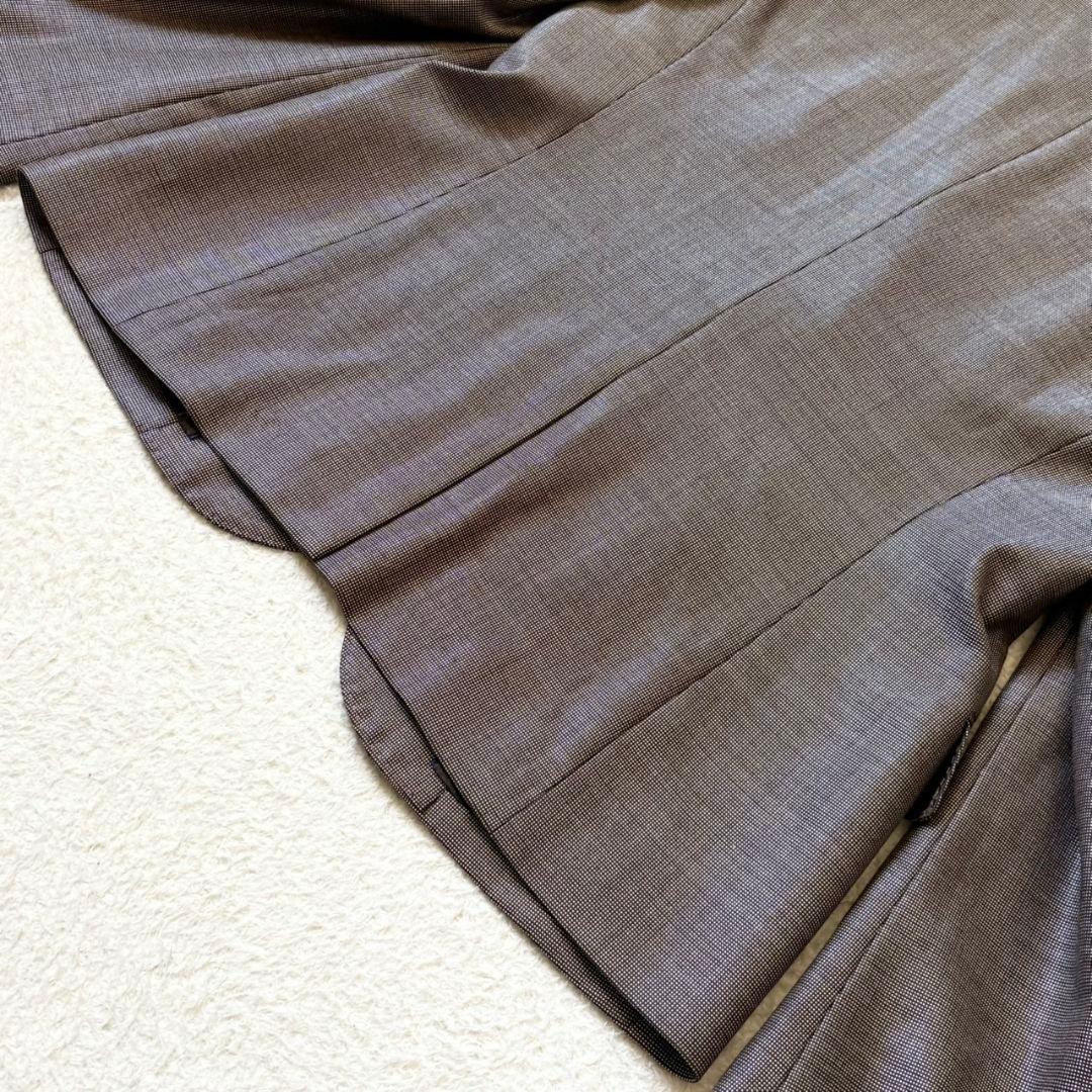 美品 アクアスキュータム スーツ スカート セットアップ ブラウン