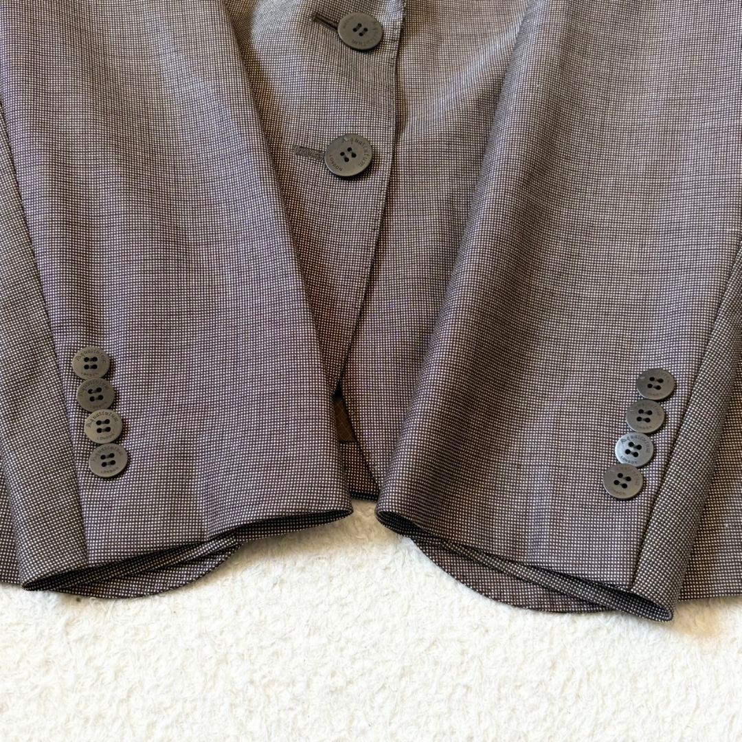 美品 アクアスキュータム スーツ スカート セットアップ ブラウン