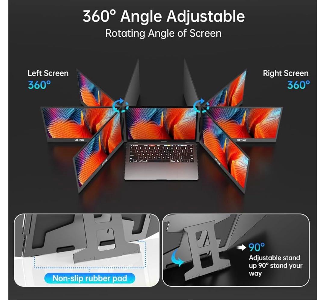 【未使用】MT-VK1 15.6インチ デュアルモニター 本体