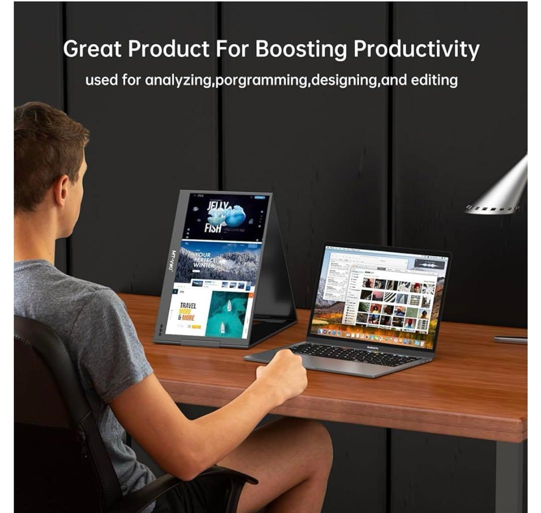 【未使用】MT-VK1 15.6インチ デュアルモニター 本体