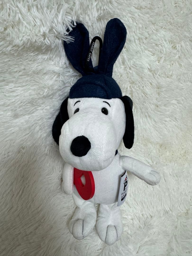 美品⭐️パーリーゲイツ×スヌーピー 耳付きSNOOPYぬいぐるみボールポーチ