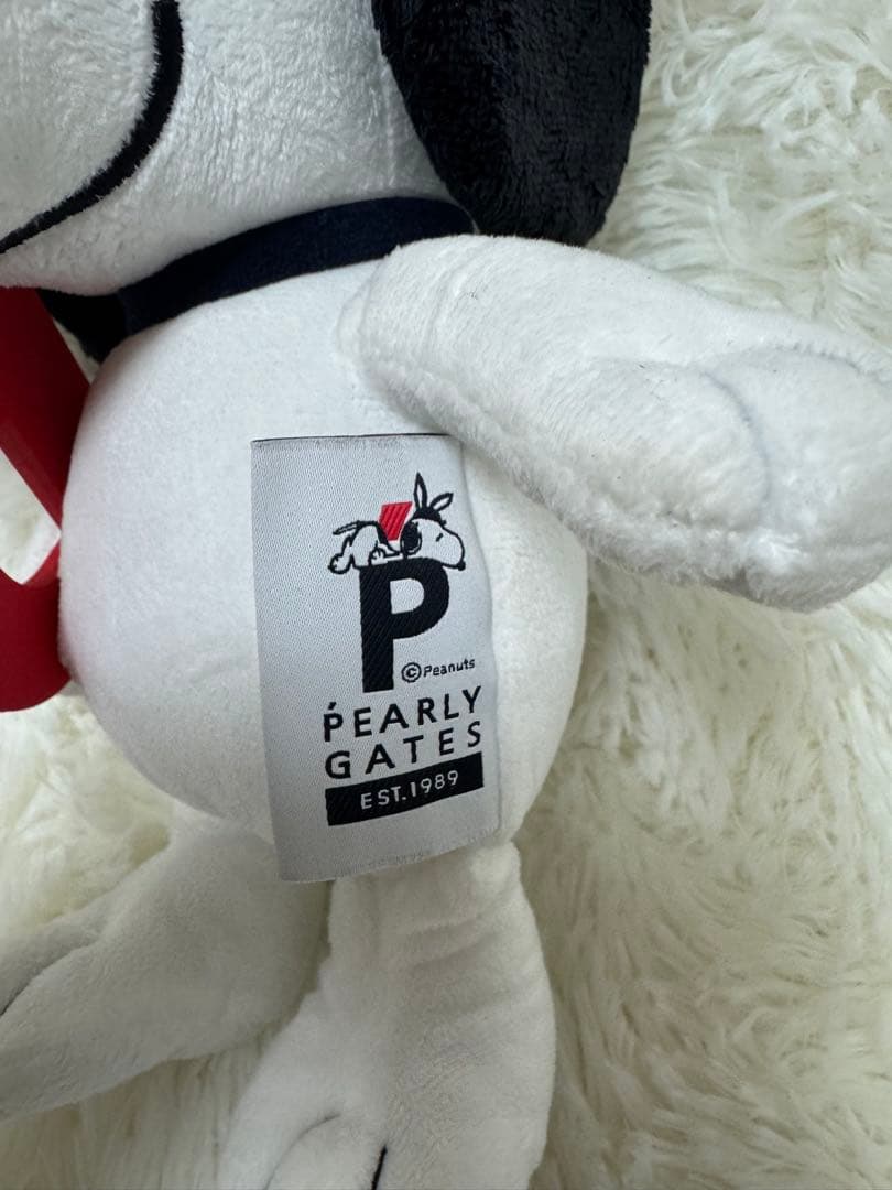 美品⭐️パーリーゲイツ×スヌーピー 耳付きSNOOPYぬいぐるみボールポーチ