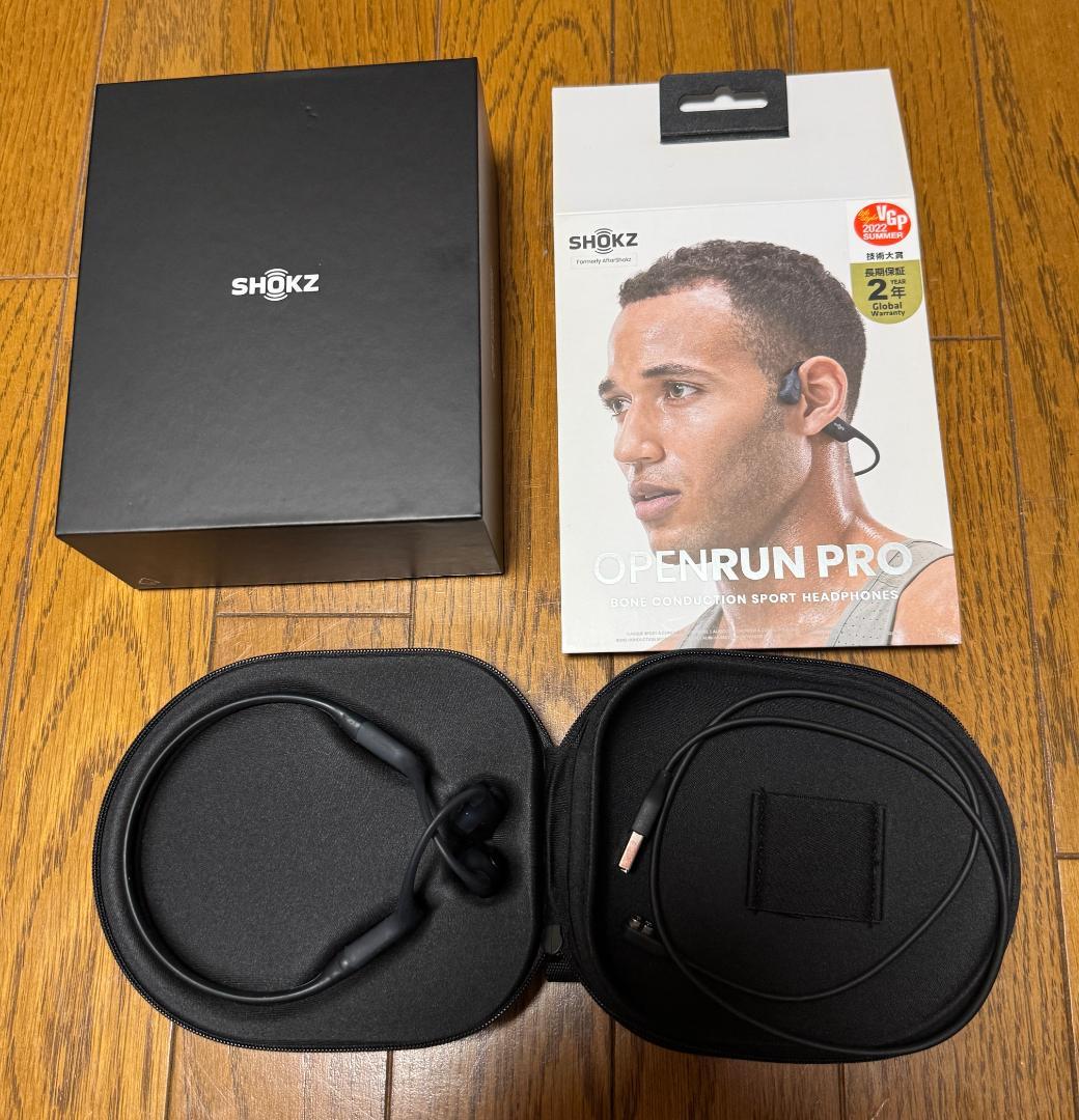SHOKZ OPENRUN PRO 骨伝導イヤホン 中古品