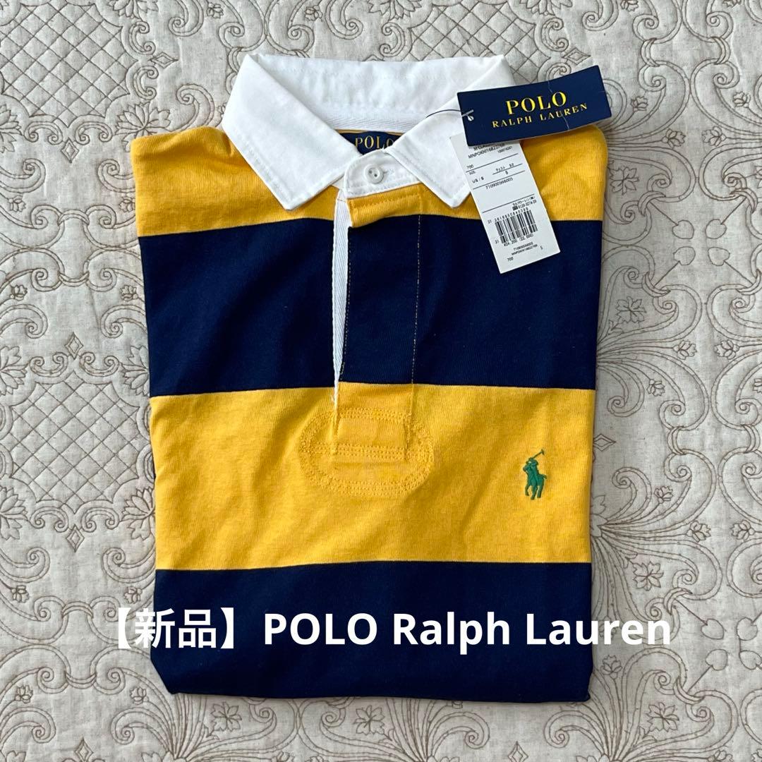 【新品】Polo Ralph Lauren ラガーシャツ イエロー/ネイビー