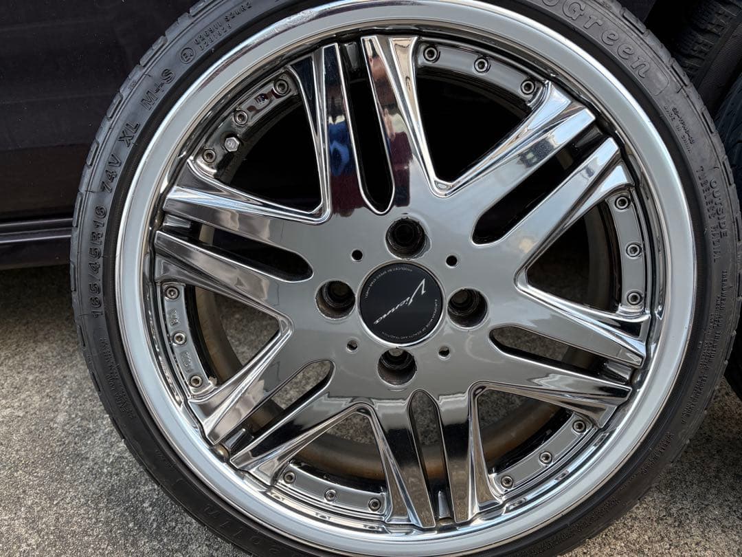 ビエナ16インチ メッキ、タイヤ、ホイール4本セット。