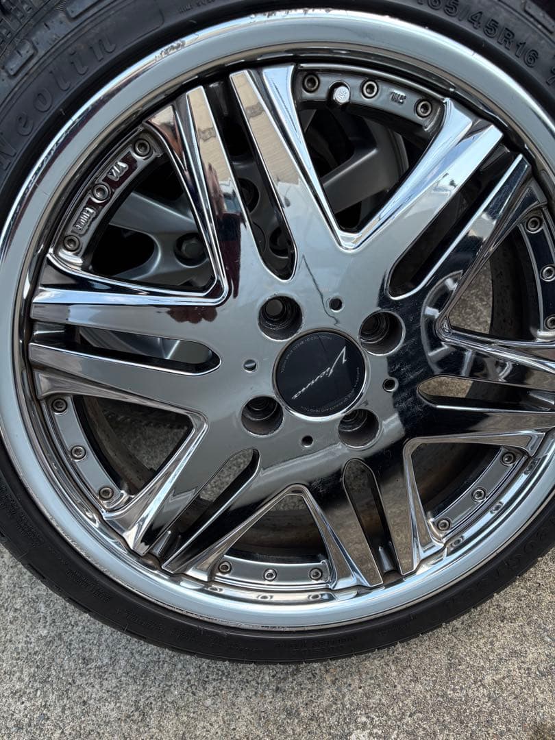 ビエナ16インチ メッキ、タイヤ、ホイール4本セット。