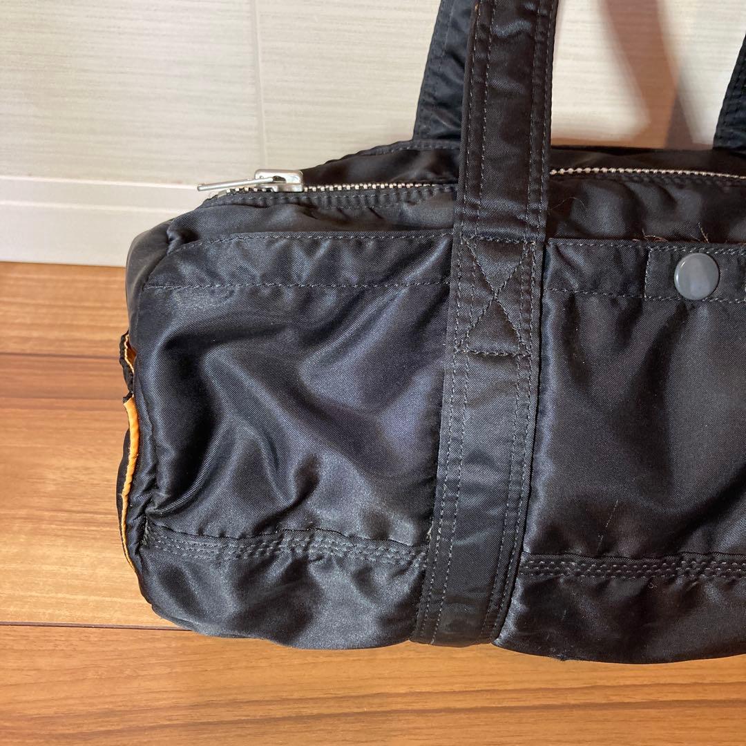 ポーター タンカー ドラムバッグ ミニボストンバッグ 黒 ナイロン