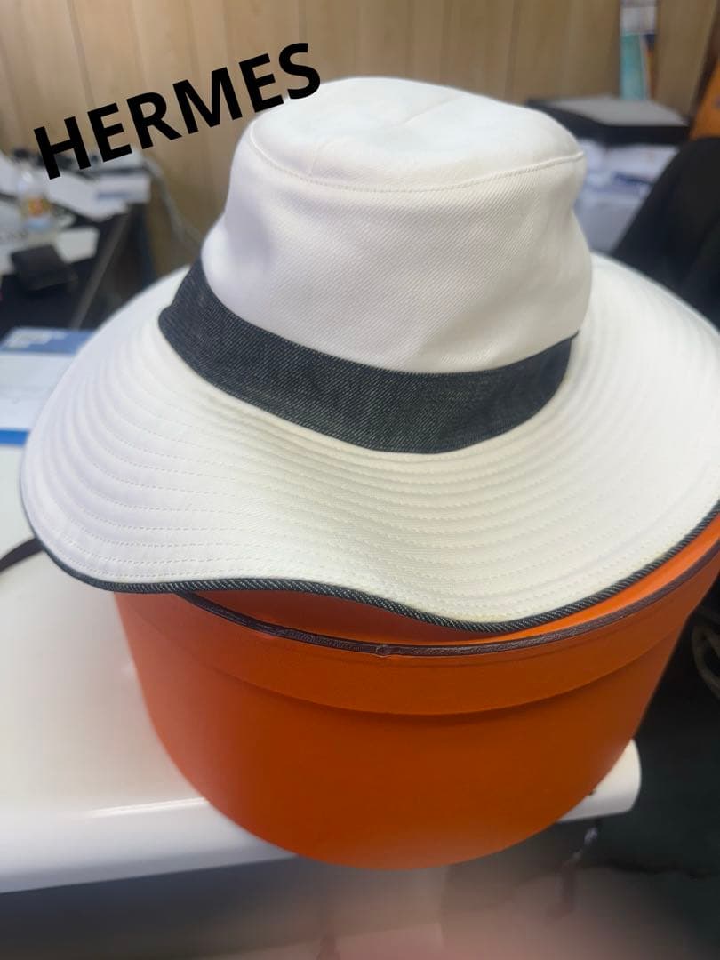 HERMES アウトドアハット 58サイズ ホワイト