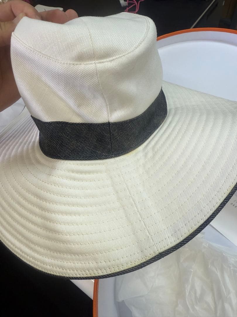 HERMES アウトドアハット 58サイズ ホワイト
