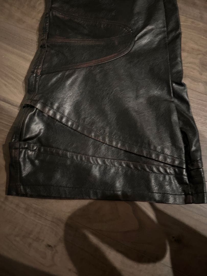 ［完売品］personsoul レザーカーゴパンツopium swag