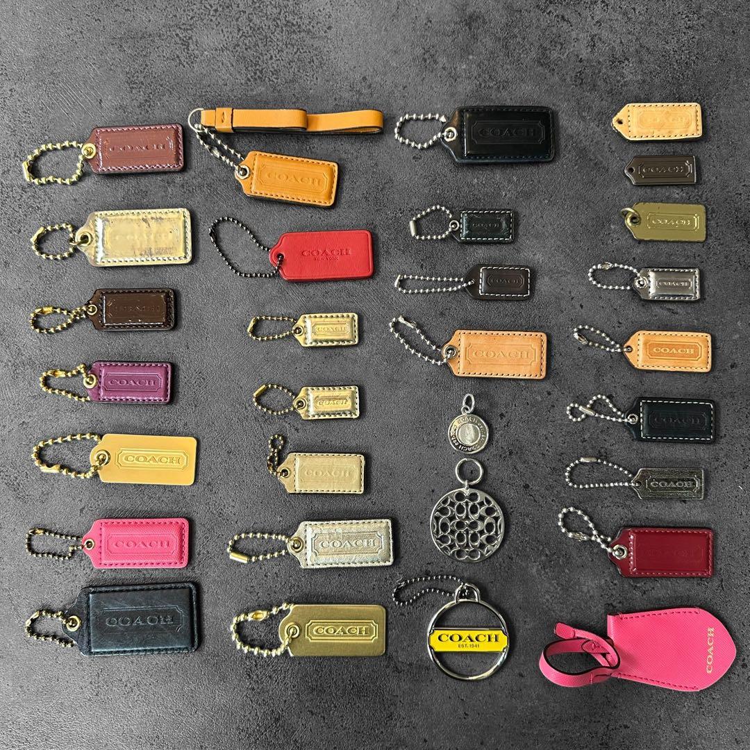 COACH 30個セット まとめ売り　チャーム　キーホルダー タグ