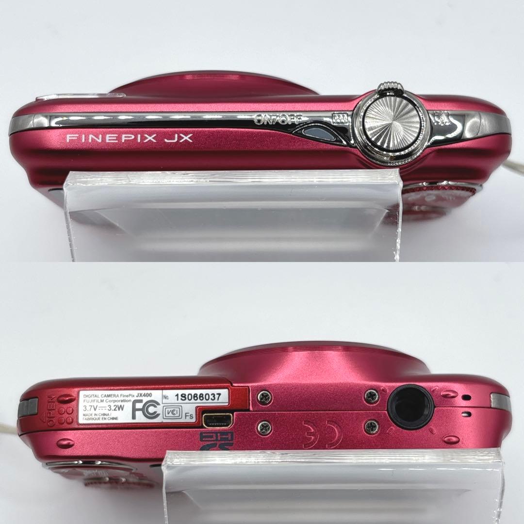 FUJIFILM FinePix JX400 レッド デジカメ　コンデジ　カメラ