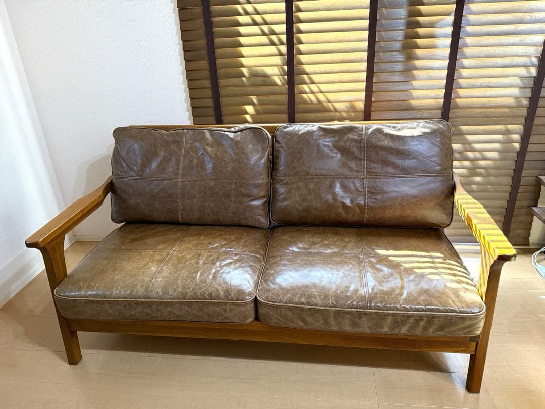 ⭐︎お値下げしました！　wtw ソファ TISMO 本革 レザー ダブルティー