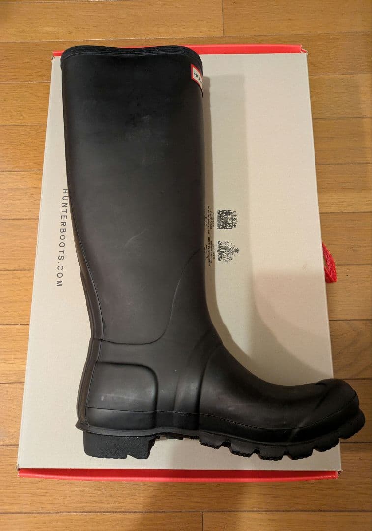 【美品】hunter レインブーツ 38size ブラック