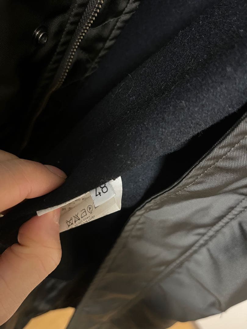 c.p.company レザー切替ミリタリージャケット　カーキ　2000s