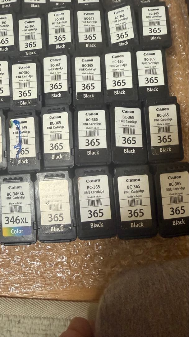 Canon 純正使用済みインクカートリッジ80個-1