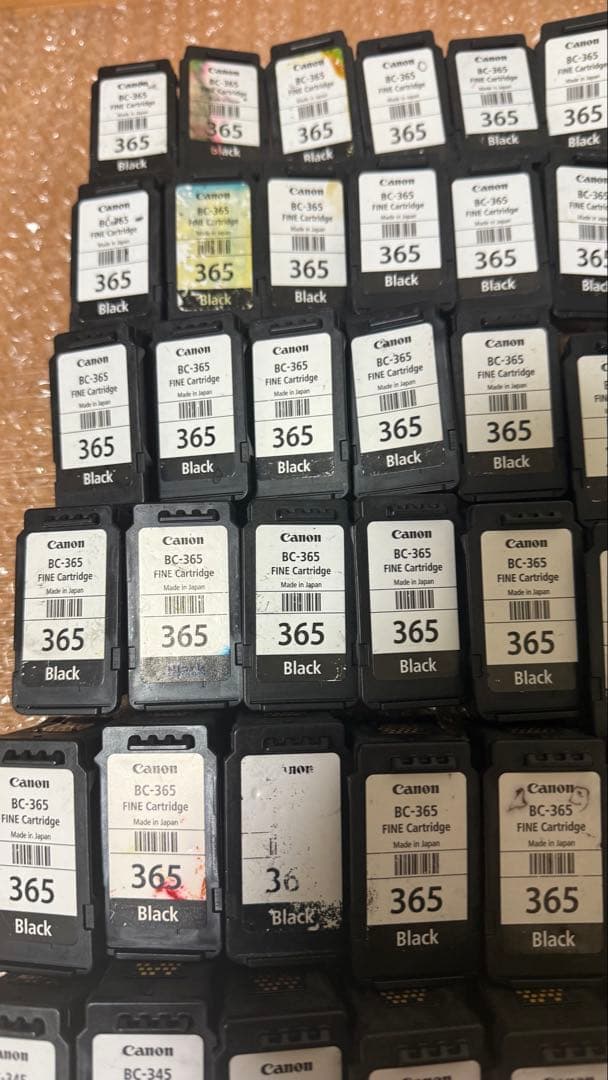 Canon 純正使用済みインクカートリッジ80個-1