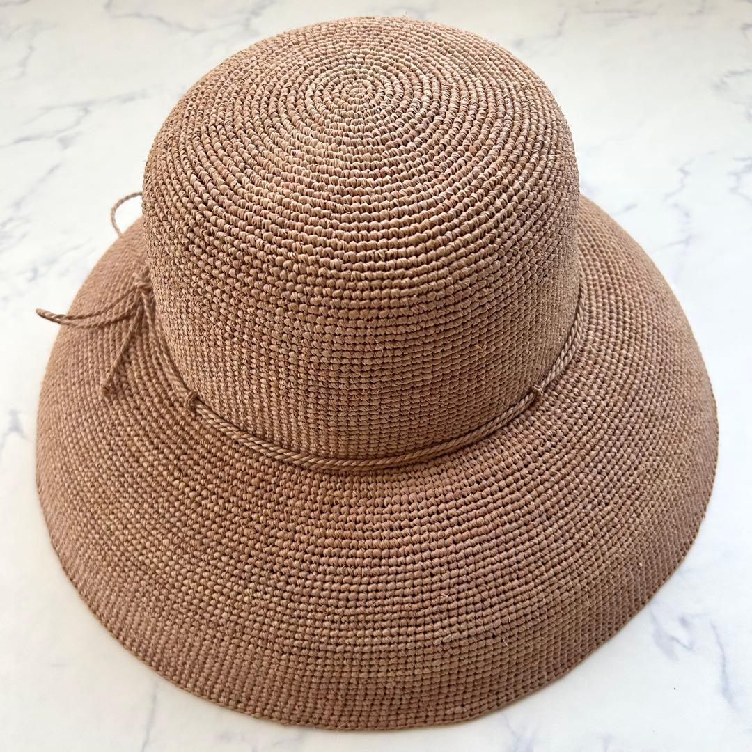 極美品 ヘレンカミンスキー 麦わら帽子 プロヴァンス12 ヌガー