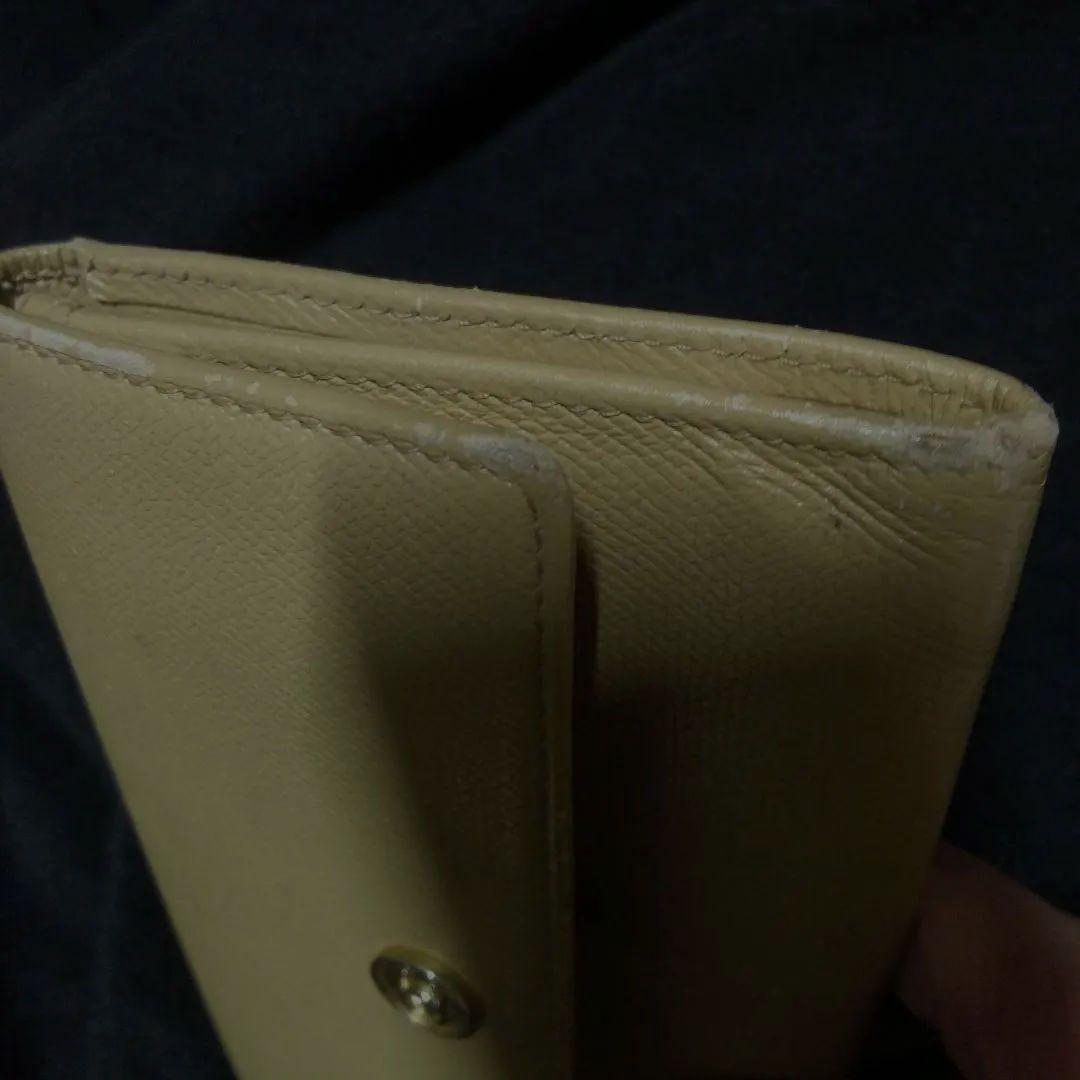 CHANEL長財布　ベェージ　ゴールドレザー　シャネル
