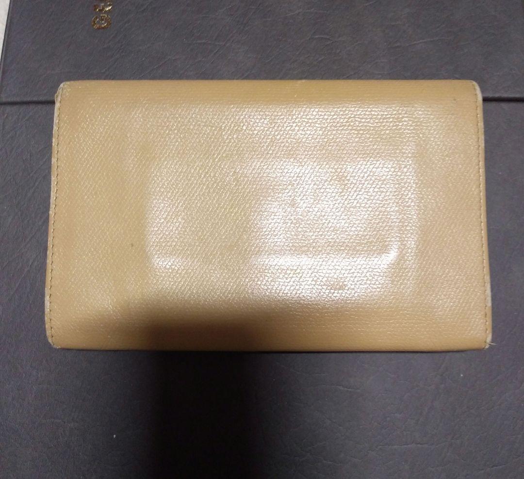 CHANEL長財布　ベェージ　ゴールドレザー　シャネル