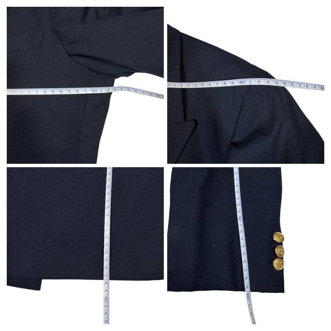 美品✨J.PRESS 紺ブレ ダブル L 金ボタン ブレザー ネイビー AB6