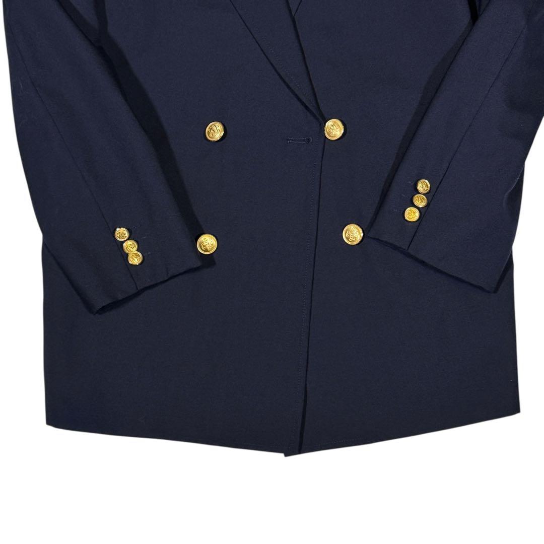 美品✨J.PRESS 紺ブレ ダブル L 金ボタン ブレザー ネイビー AB6